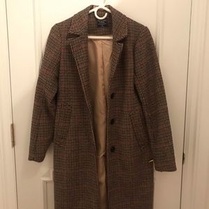 Abercrombie & Fitch Plaid Dad Coat